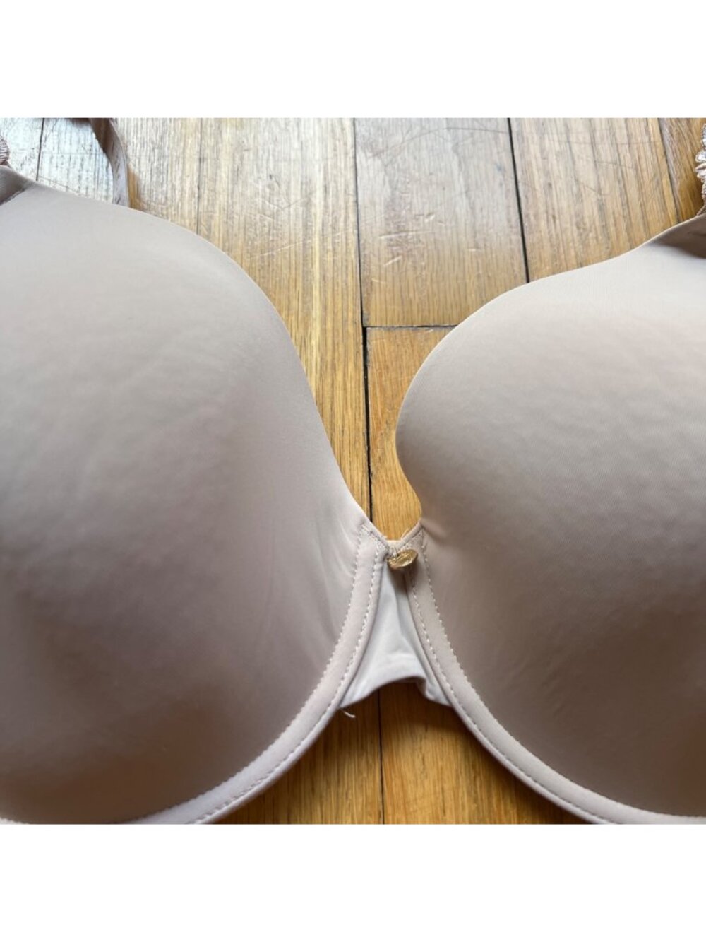 Natori Size 34DDD Beige Cafe Pure Luxe Full Fit Underwired Push Up Bra 732080 - Picture 4 of 13